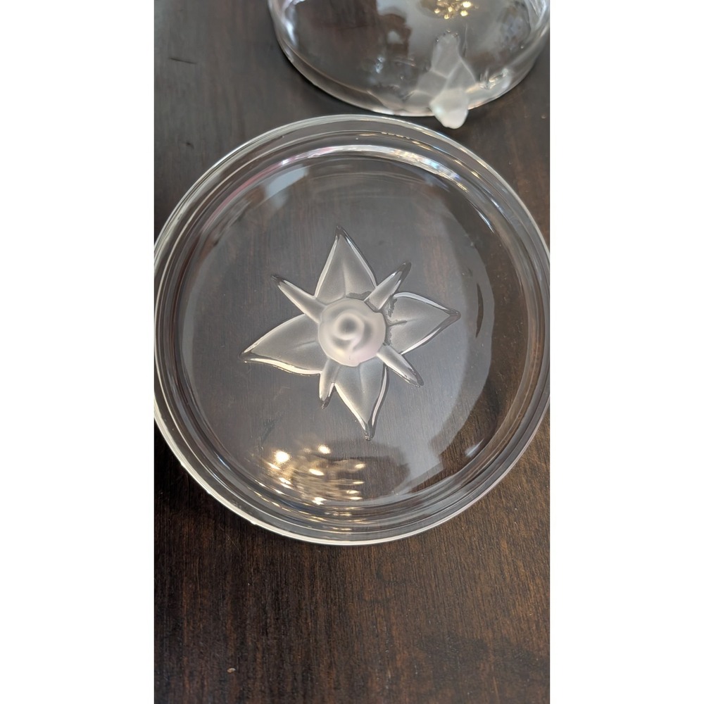 4 Bowl/Dish 1 Lid Set Vintage Mikasa Walther-glas Satin Rose Crystal 8/5" German - Picture 11 of 16